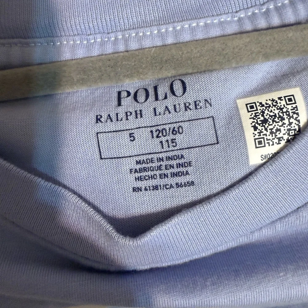 Polo by Ralph Lauren Kids Light Blue Polo Shirt, Perfect For Summer, 100% Cotton